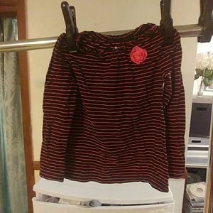 Black with pink stripes circo top 5t